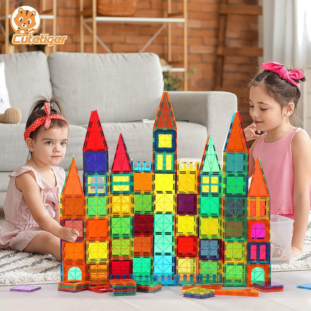 Magnetic Building Blocks Stacking STEM Educational Learning Toddler Toy 100 PCS