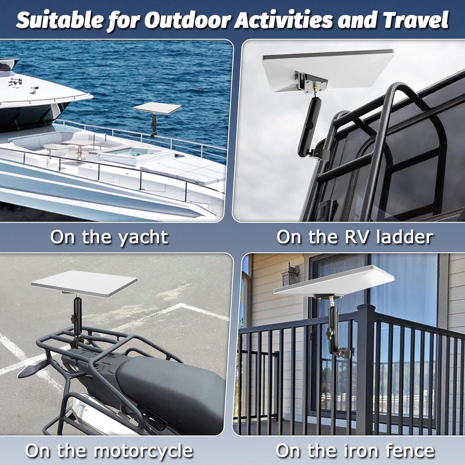 Portable Starlink Mini Mount, Adjustable Starlink Mini Pole Clamp Mount