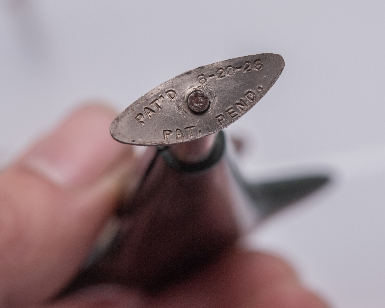 Rare - Autogiro Pocket Roulette Wheel Gambling - Green Bakelite w/ Original Box