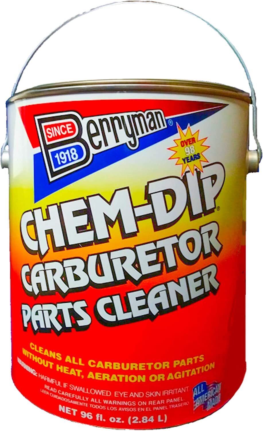 Berryman 0996-ARM B-9 Chem Dip Parts Cleaner with Basket and Armlock, 3/4-Gal...