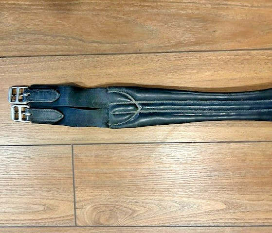 Stubben Black Leather Girth - 125cm/49"