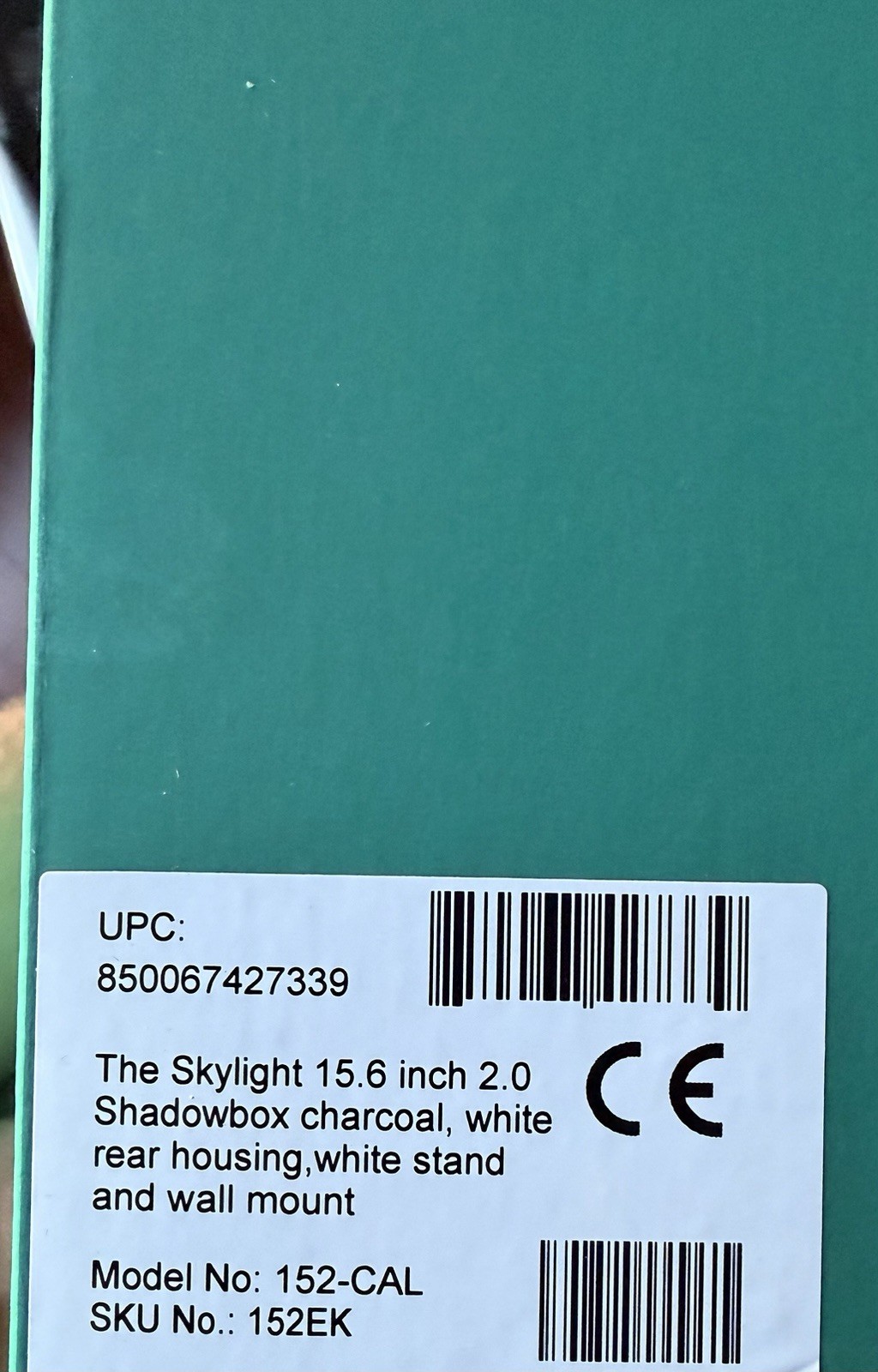 NEW Skylight Calendar 2 Smart Calendar 15.6” Shadowbox Charcoal 152CAL Sealed