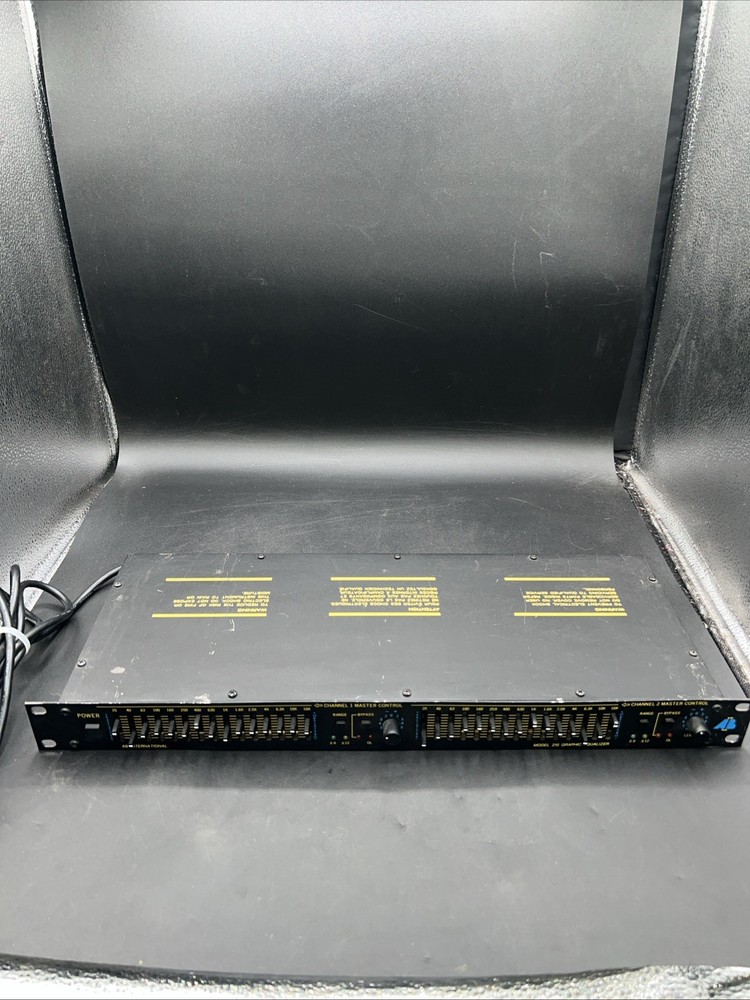 AB international 215 Graphic Equalizer, Two Channel, Rack Mountable