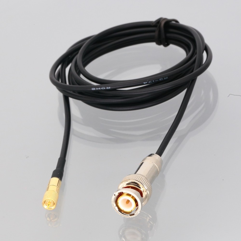 BNC Male Locking Spring nut 10-32 Microdot RG174 Cable Accelerometer Vibration