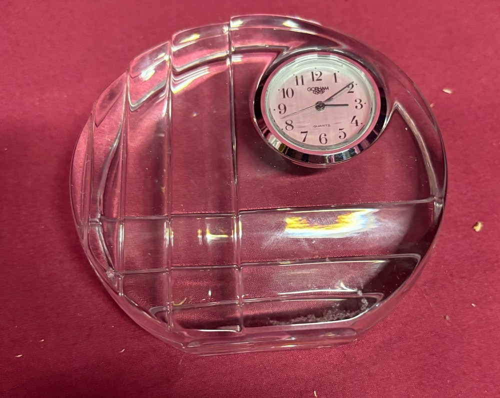GORHAM Accent Collection Crystal CLOCK