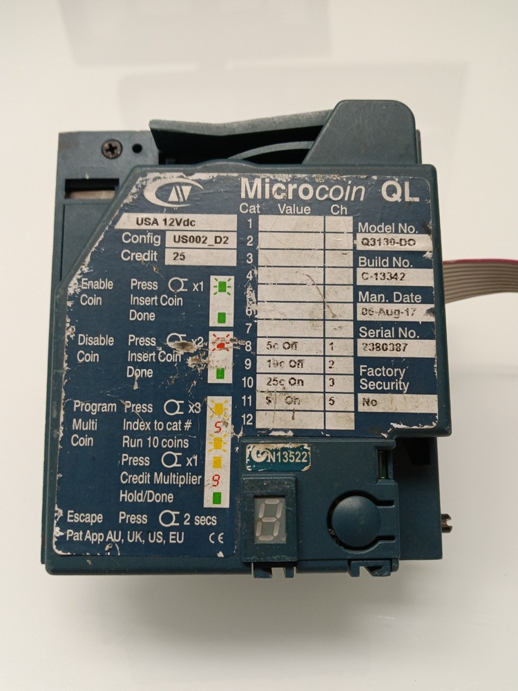 Microcoin QL Coin Acceptor Q3130-DO