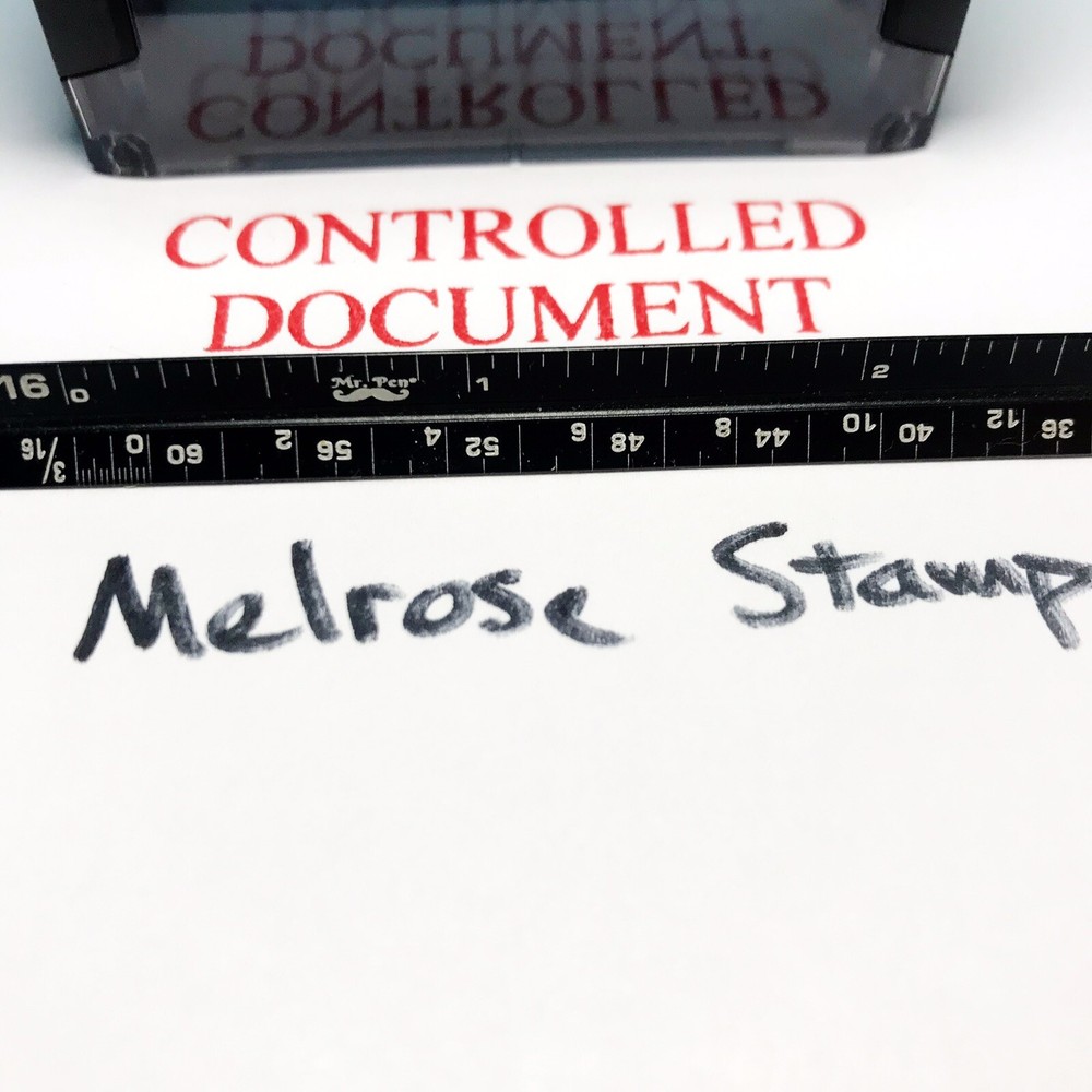 Controlled Document Rubber Stamp Red Ink Self Inking Ideal 4913