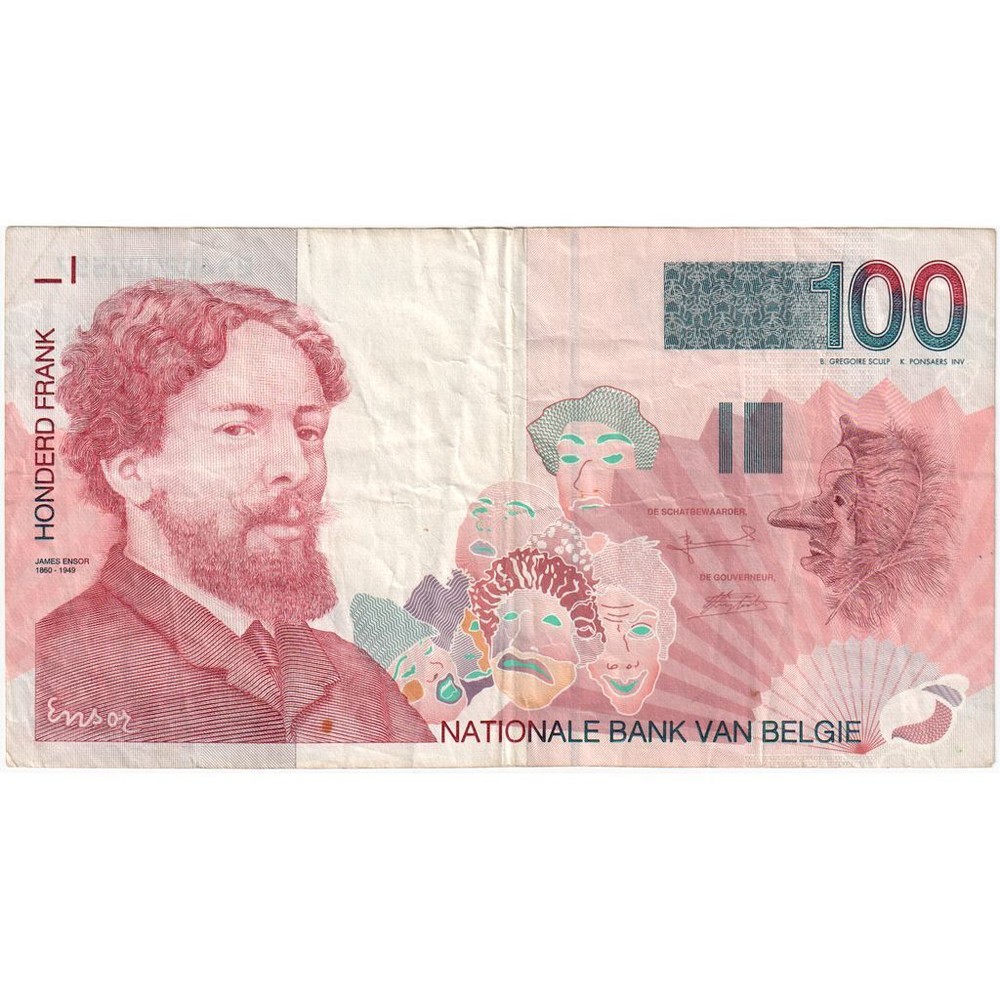 [#232660] Belgium, 100 Francs, EF