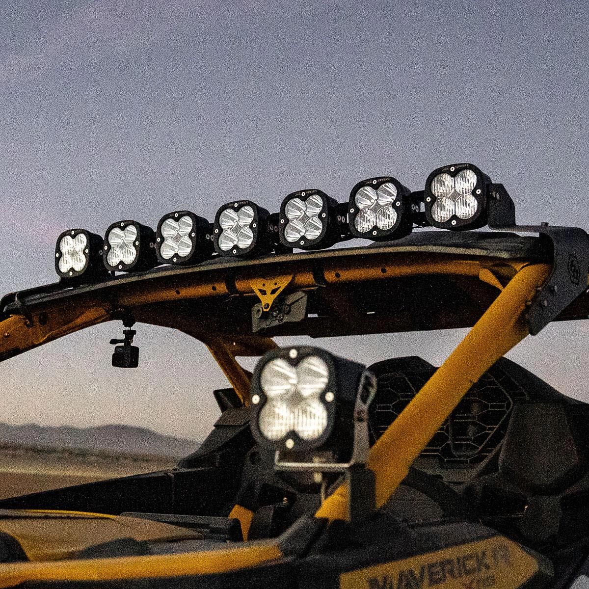 Baja Designs® XL Linkable Roof Mount LED Light Amber/Clear for Can-Am Maverick R