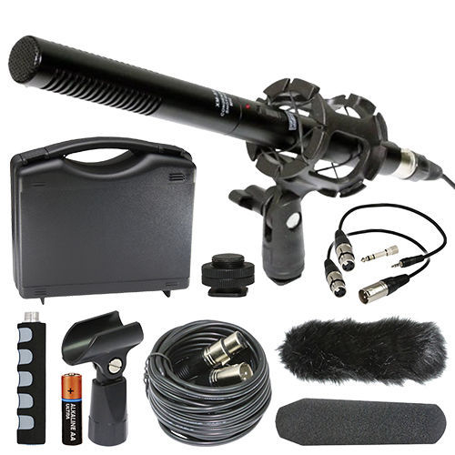 Nikon D5600 Camera External Microphone Vidpro XM-55 13-Piece Microphone Kit