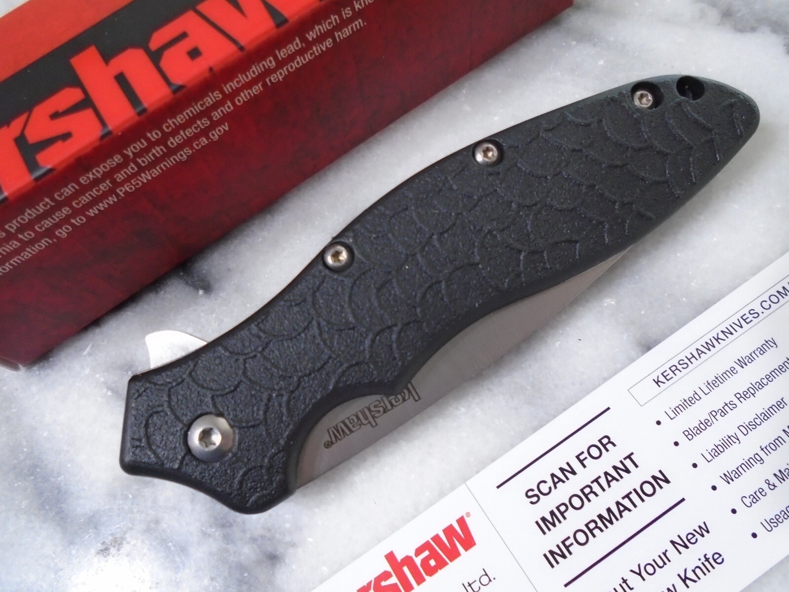 Kershaw OSO Sweet Assisted Open Pocket Knife Black Handle Folder 1830 8Cr13MoV