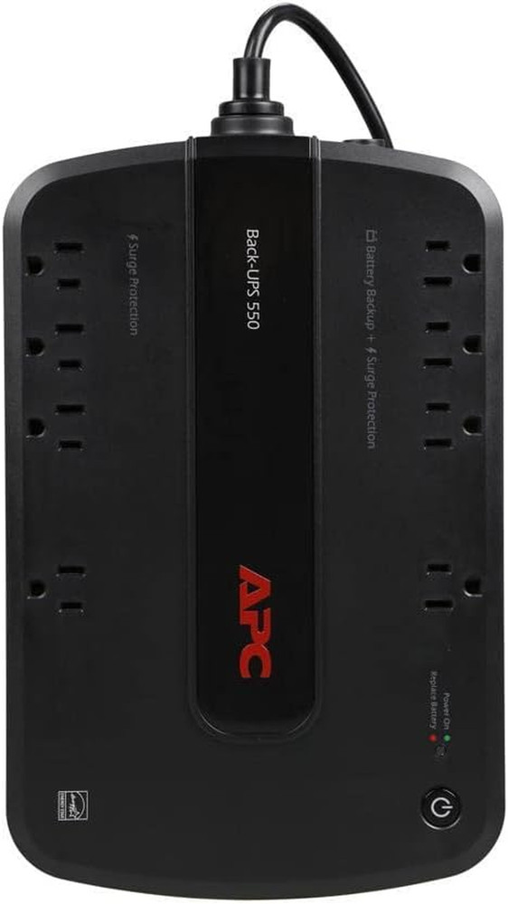 UPS Battery Backup for Computer, BE550G Surge Protector with Battery Backup, Dat