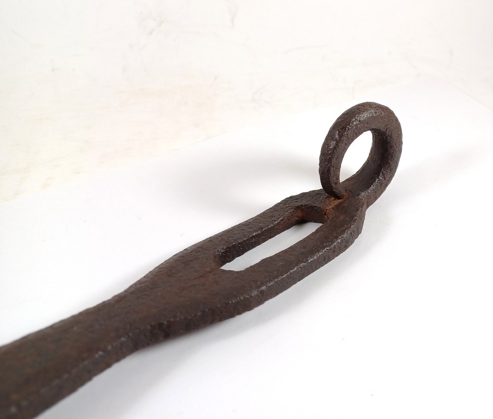 Antique Primitive Forged Wrought Iron Door Gate Hasp