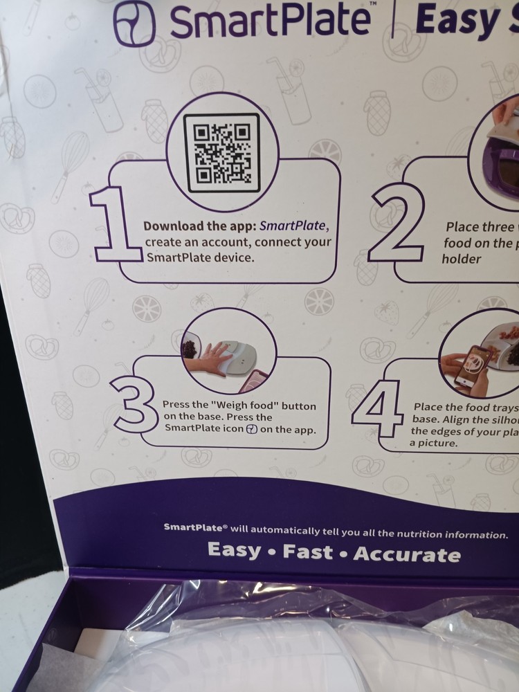 SmartPlate Portion Control Scale Plate Set (New In Box)