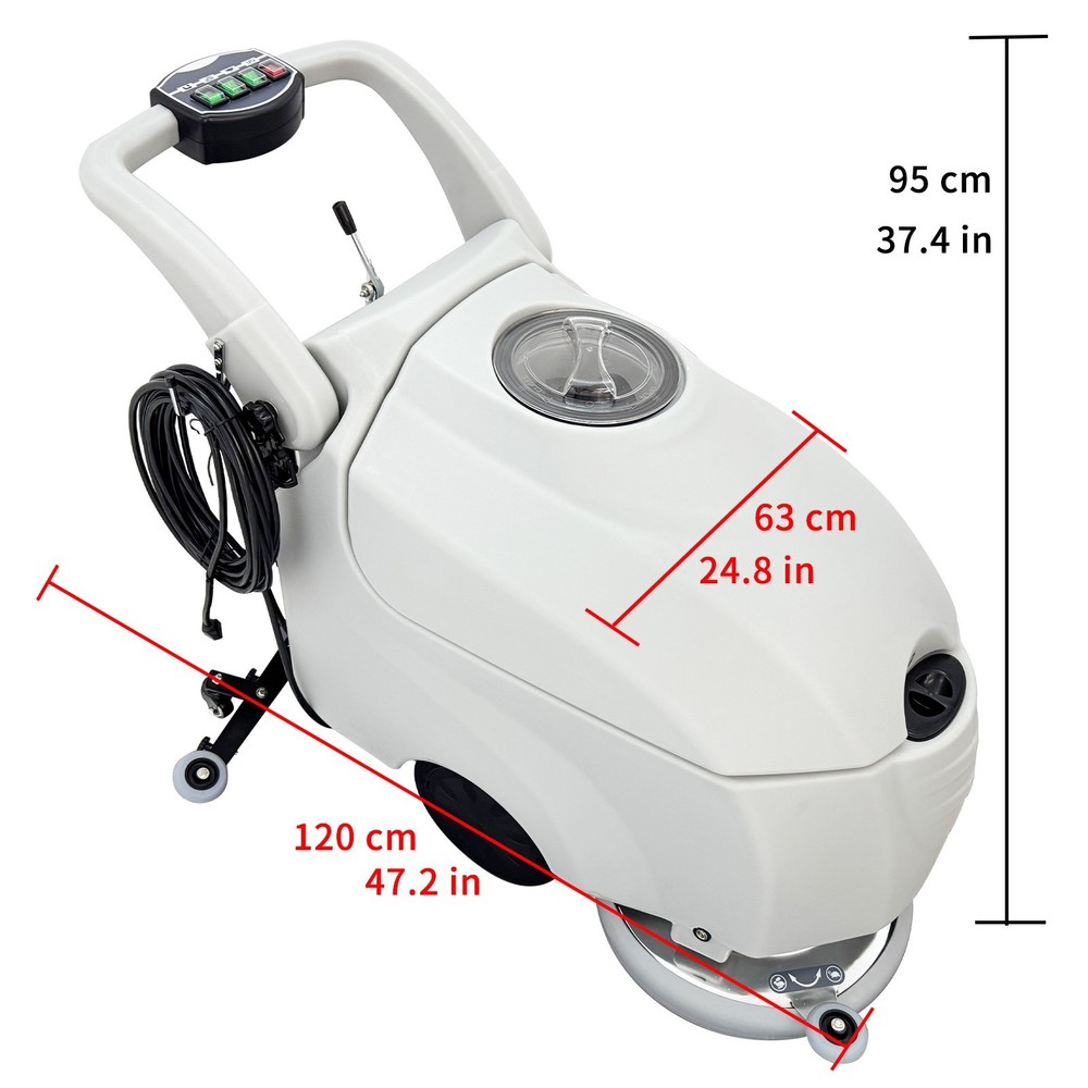 110V Commercial Auto Floor Scrubber Floor Cleaning Brushing Drying Machine