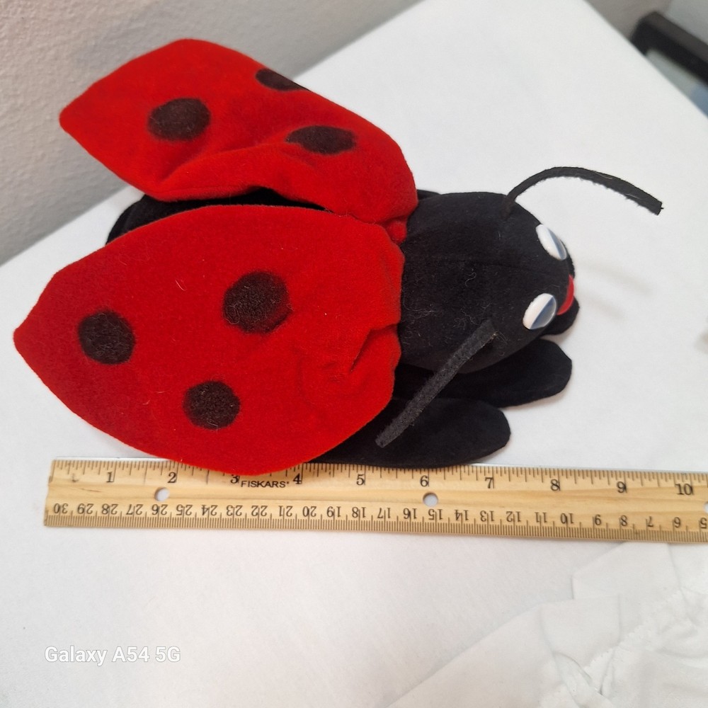 Ladybug Hand Puppet Plush Creations 1993 And Small Plush Ladybug Stuffins 1998