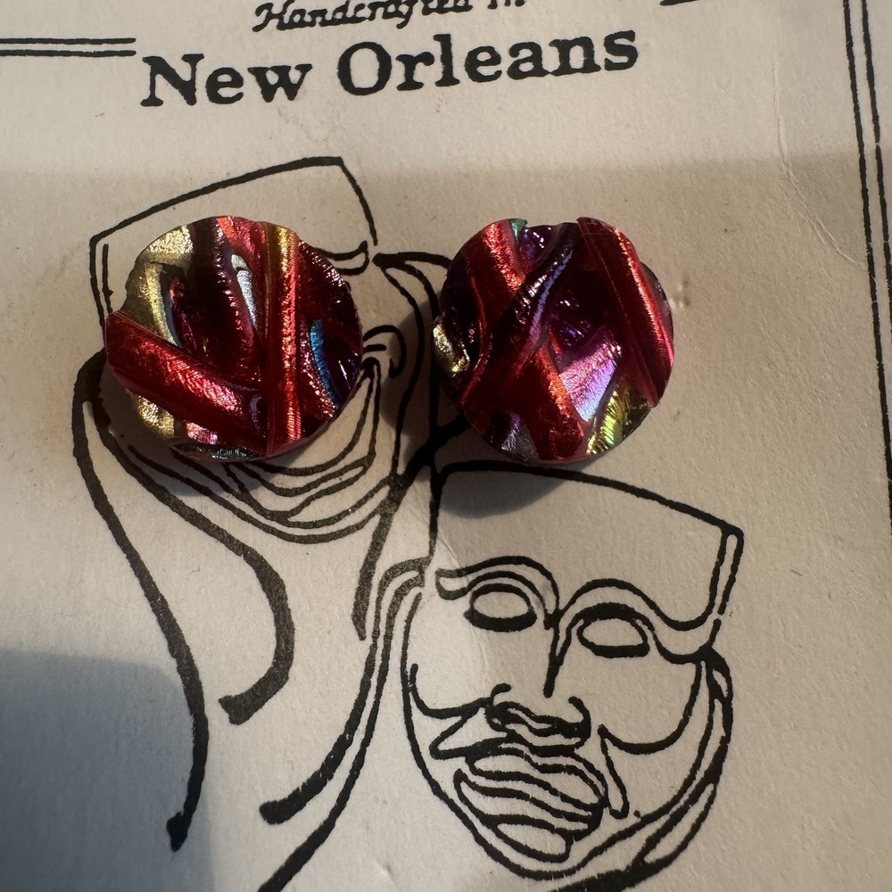 Handmade Multicolor Stud Earrings