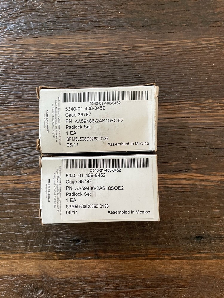 Two Master Padlocks NOS Keyed Alike