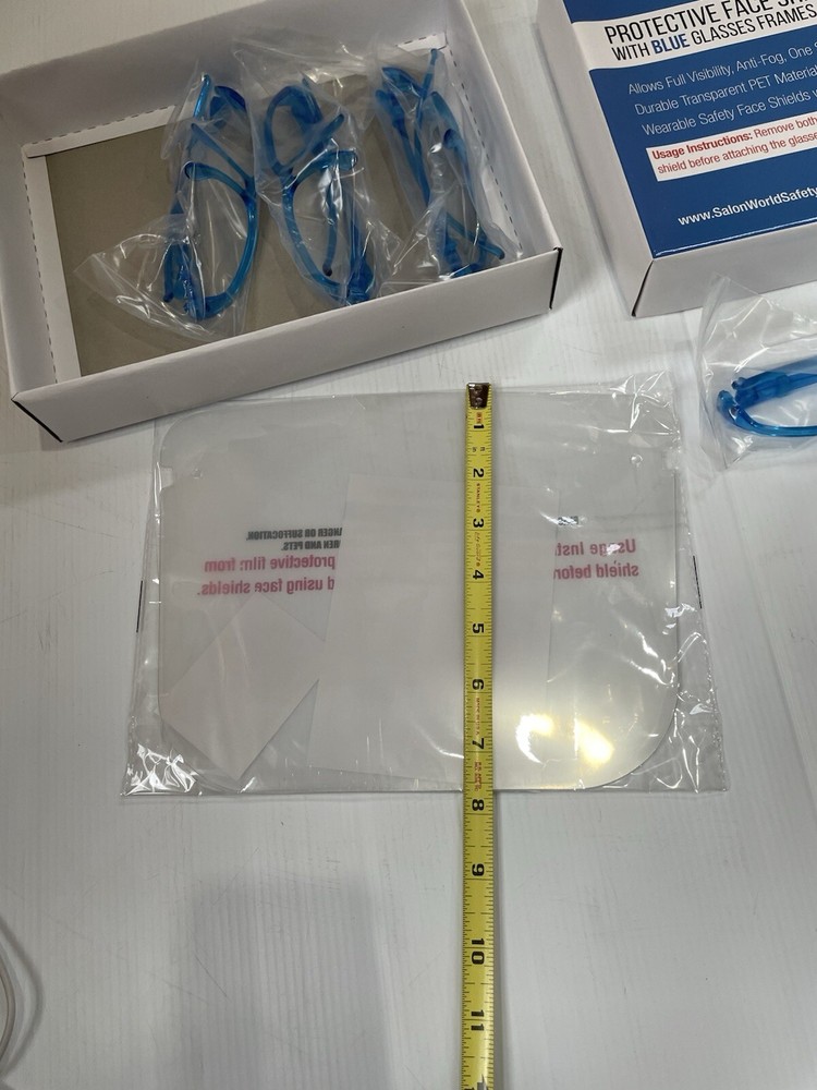 Protective Face Shields 4 Pack