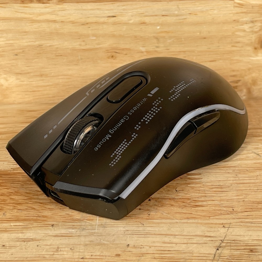 TECURS GM001 Black Wireless Bluetooth 7 Buttons Ergonomic DPI Gaming Mouse