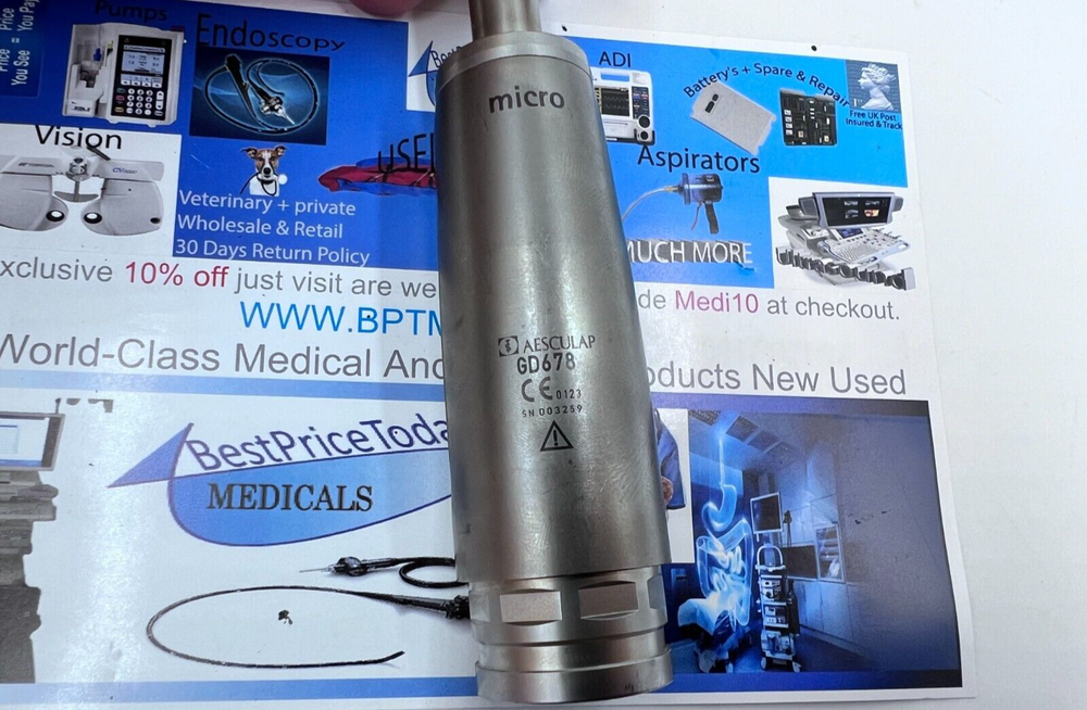 Aesculap Microspeed uni connecting motor MICRO GD678 tested working