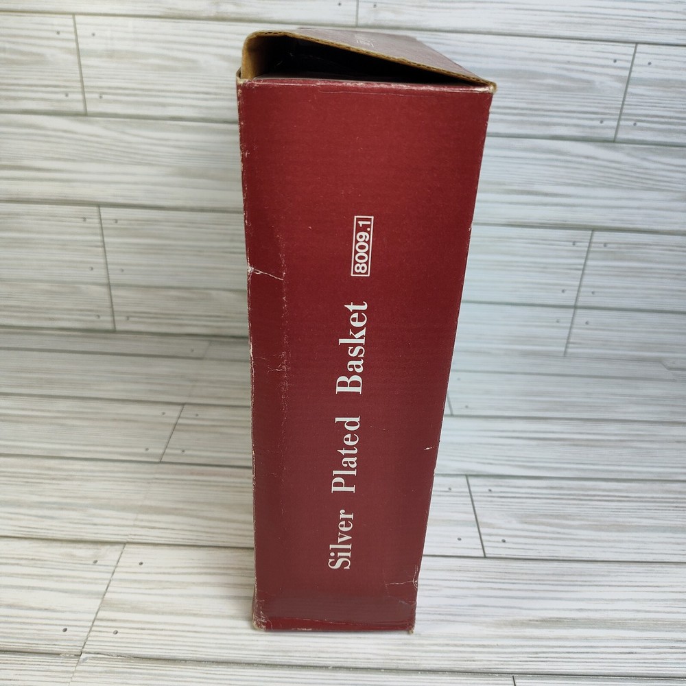 Vintage Silver Plated Bread Fruit Basket Beautiful Silver Plated Wire