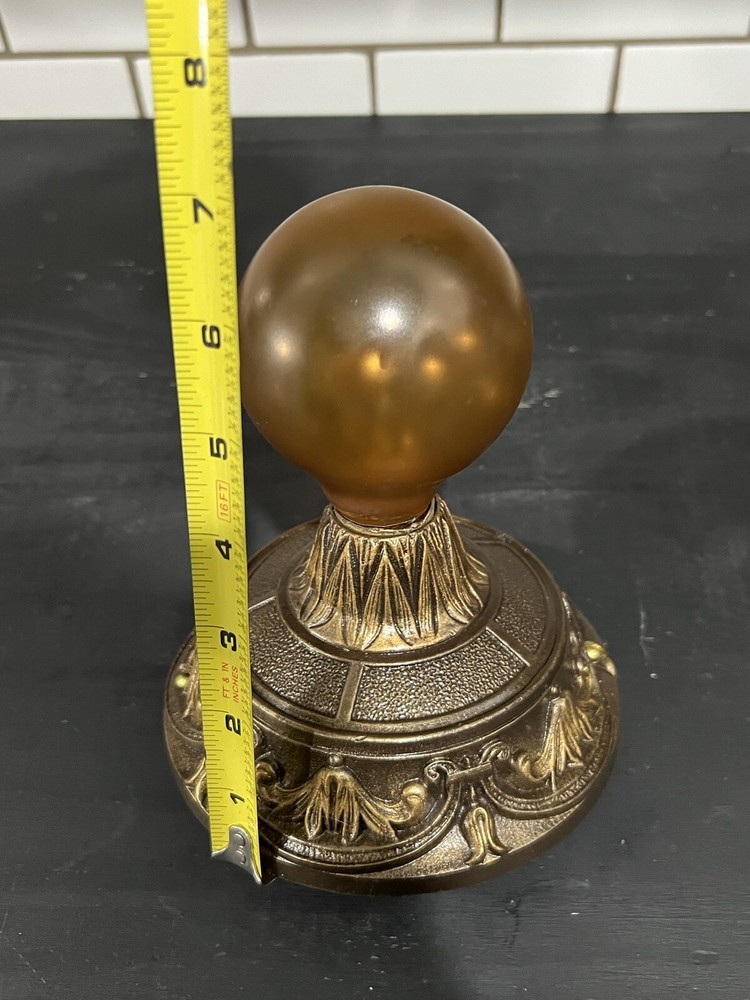 Flush Mount Fixture Rewired Polychrome Nice! 27H