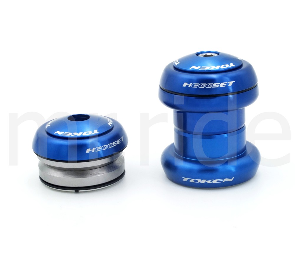 Head set TOKEN "Heggset" TK 060 for 1 1/8" Blue for integrated + threadless