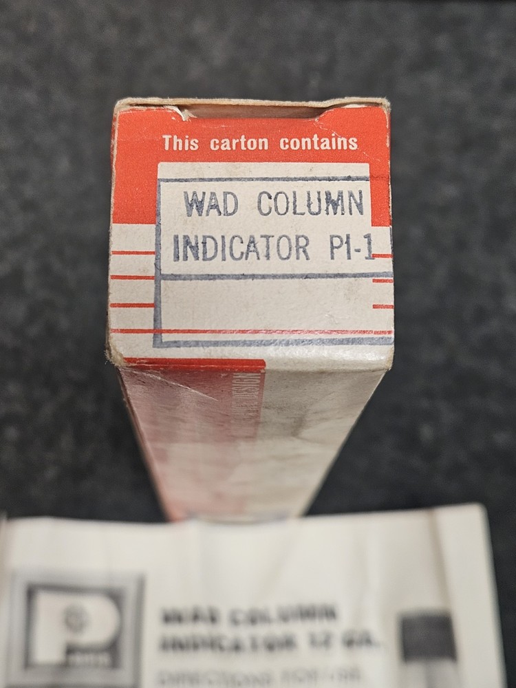 Vintage Pacific 12 Gauge Wad Column Indicator with Instructions & Box