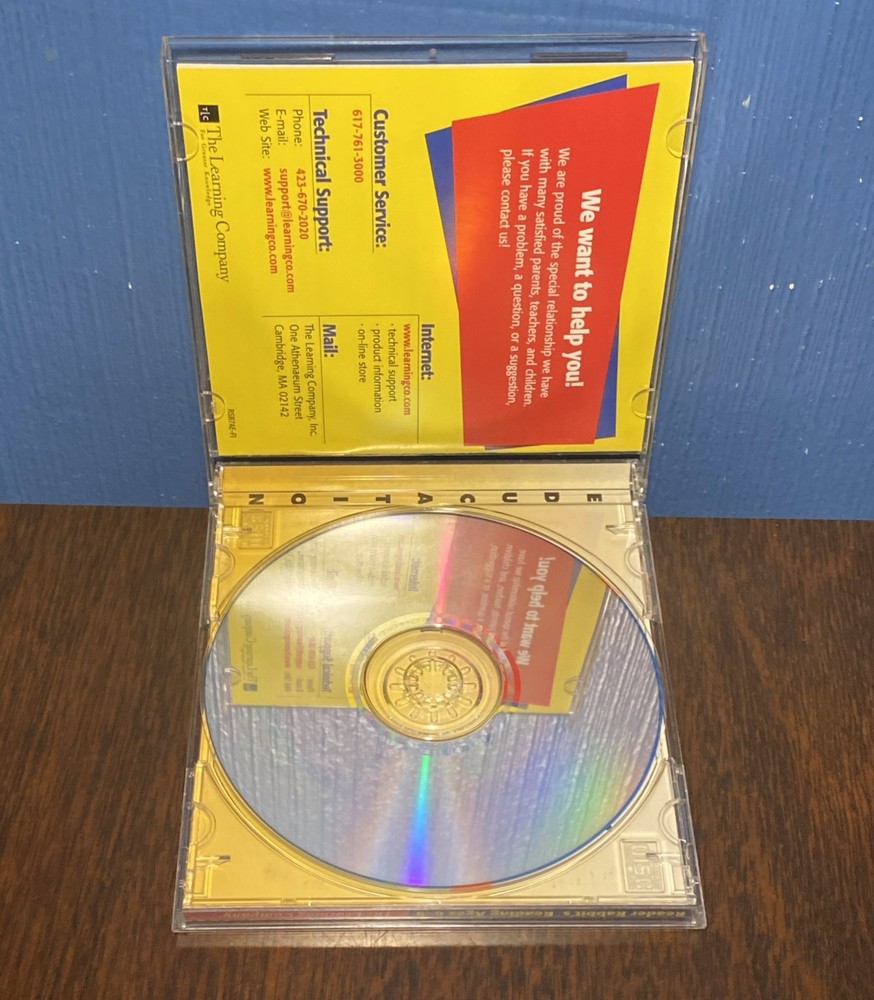 Reader Rabbit Reading Ages 6-9 PC MAC CD Rom 90s Educational Video Game VGC Copy