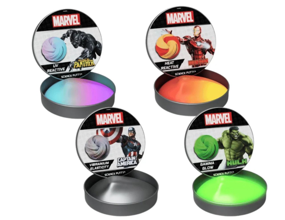 Marvel Heros UV Reactive Black Panther Science Putty