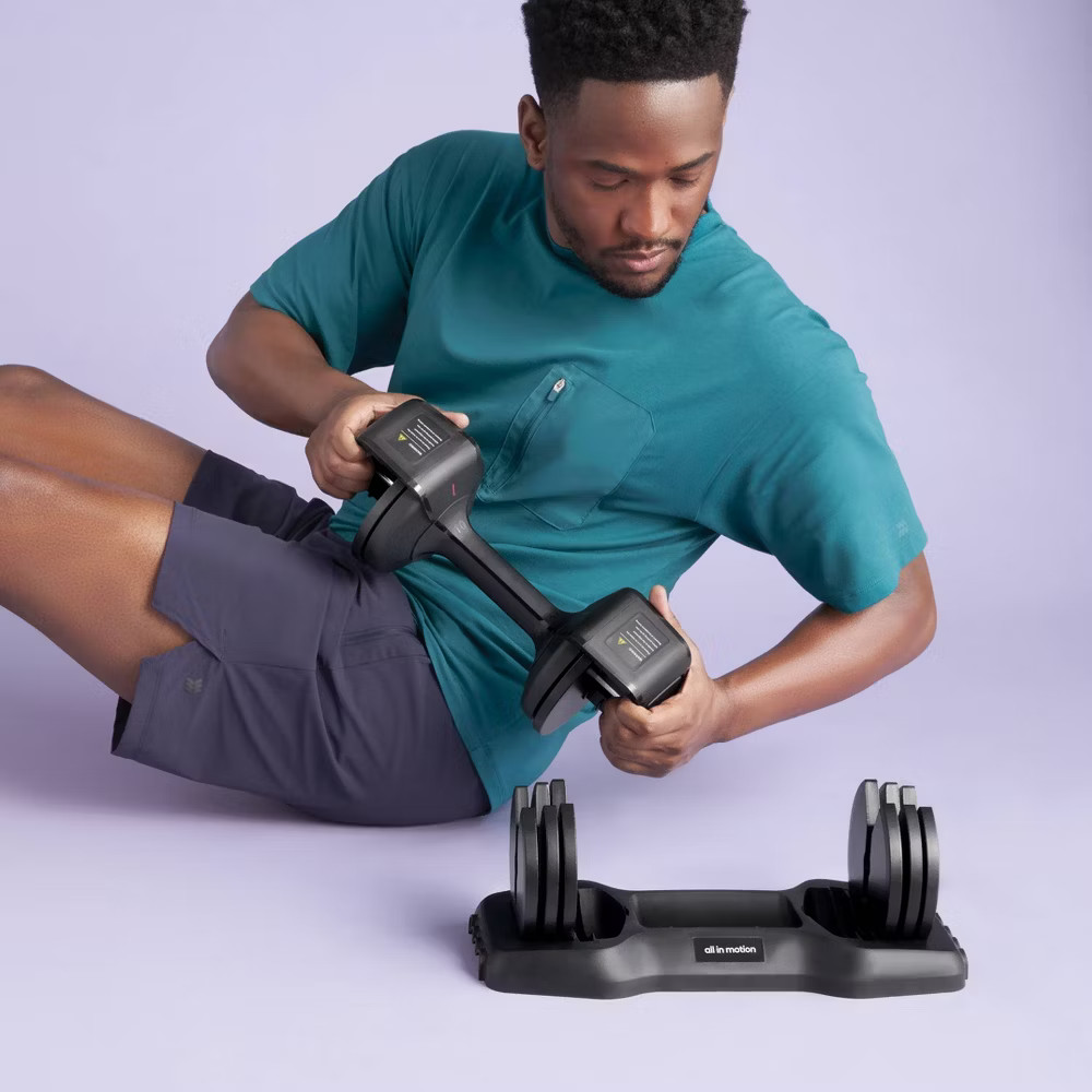 Adjustable Dumbbell 25lbs - All In Motion