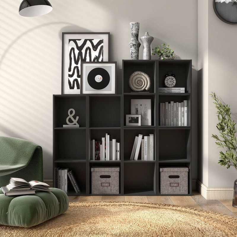 Modular Stackable Cube Storage Shelves Office Living Room Organization New