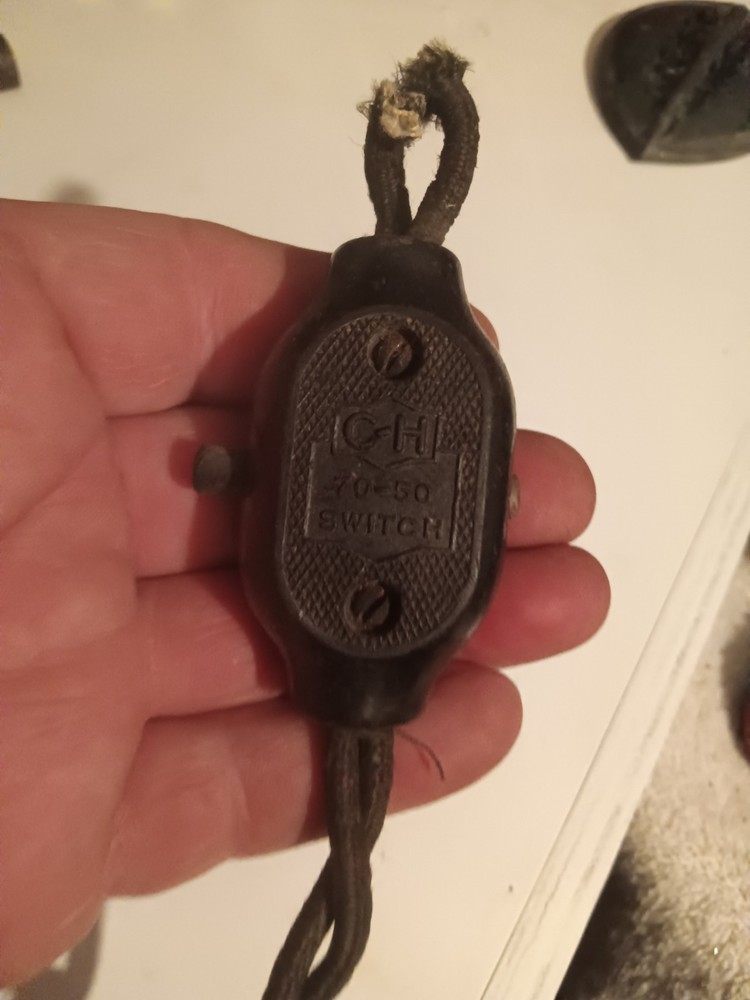 Vintage C- H 70 - 50 Switch Bakelite