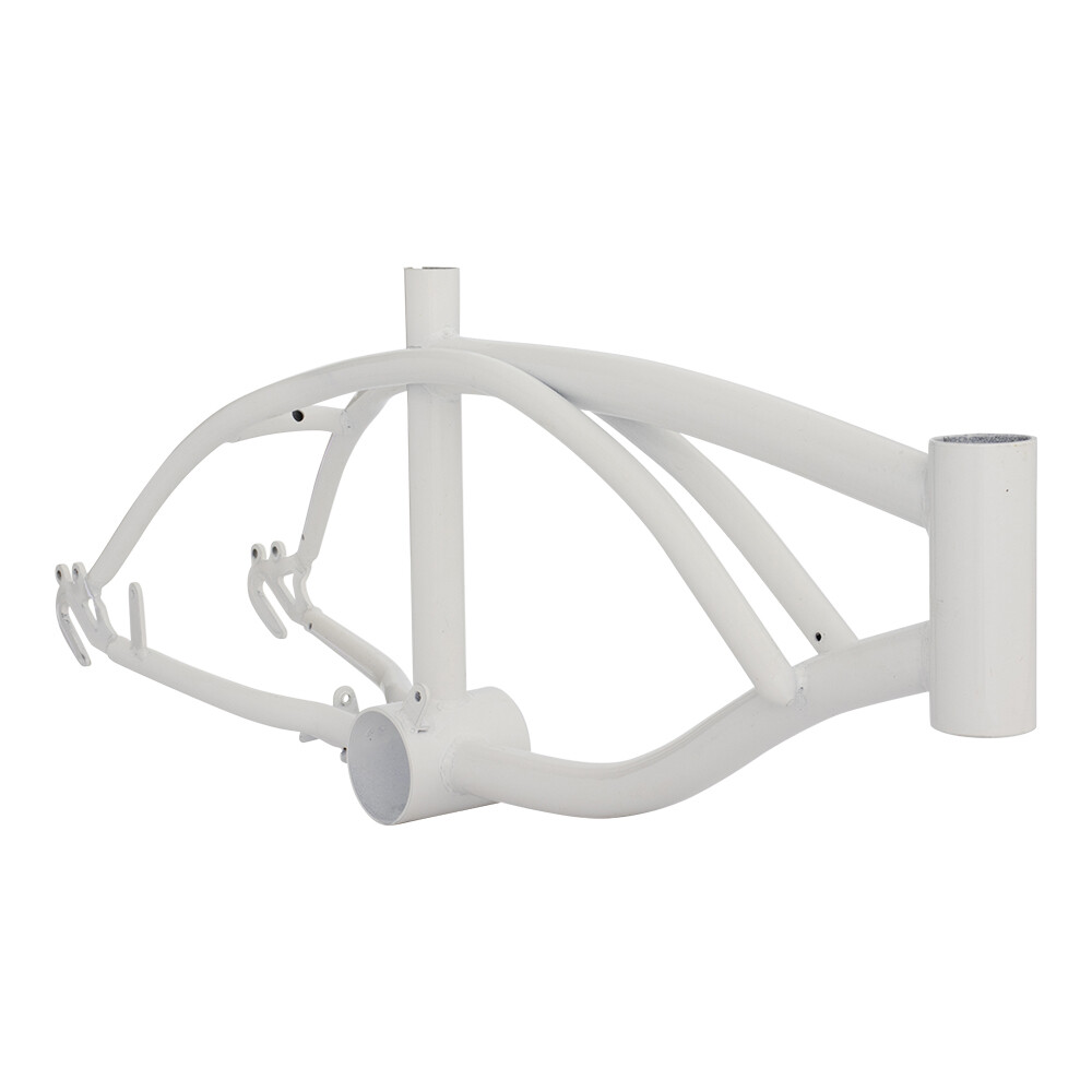 White 12" Bicycle Frame Lowrider Cruiser Bikes