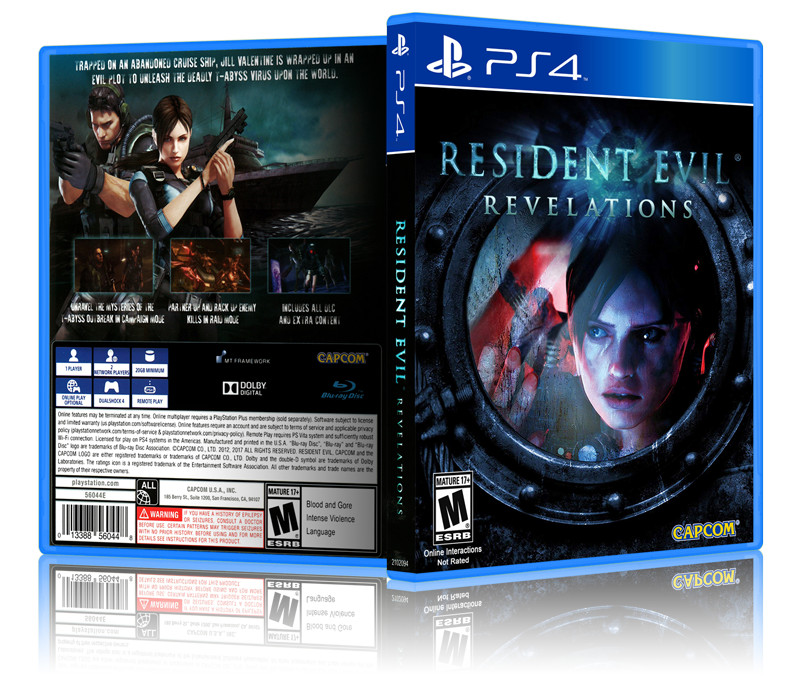 Resident Evil: Revelations - Replacement PS4 Cover and Case. NO GAME!!