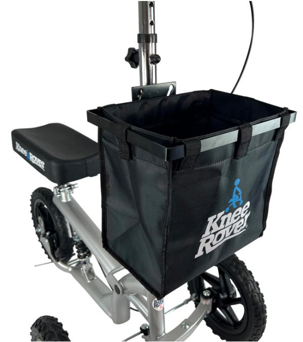 Large Capacity Knee Scooter Basket Accessory with Universal Bracket Mount