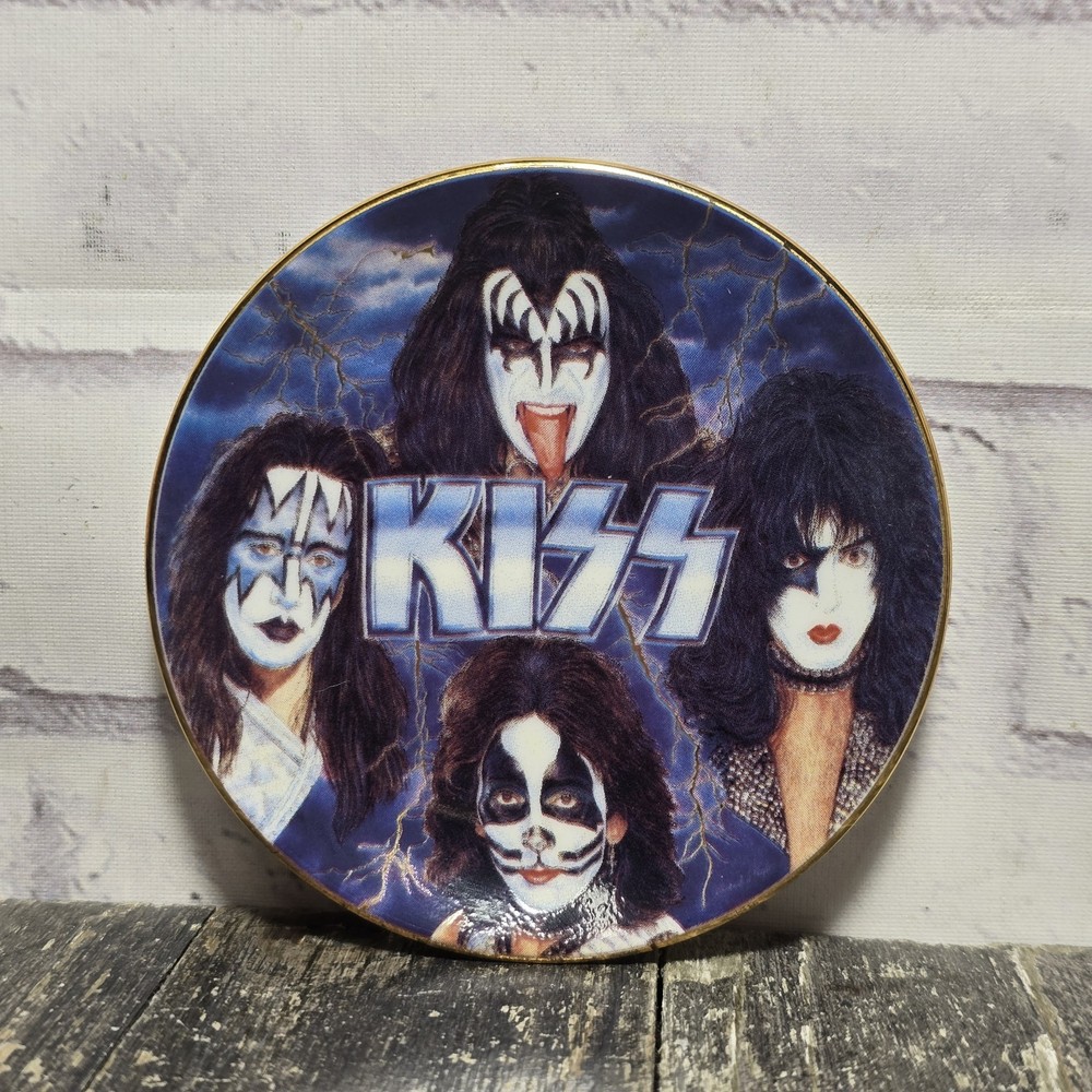 1997 Gartlan KISS Collectible Plate "Rockers and Rulers" - Mini Plate 3.5"