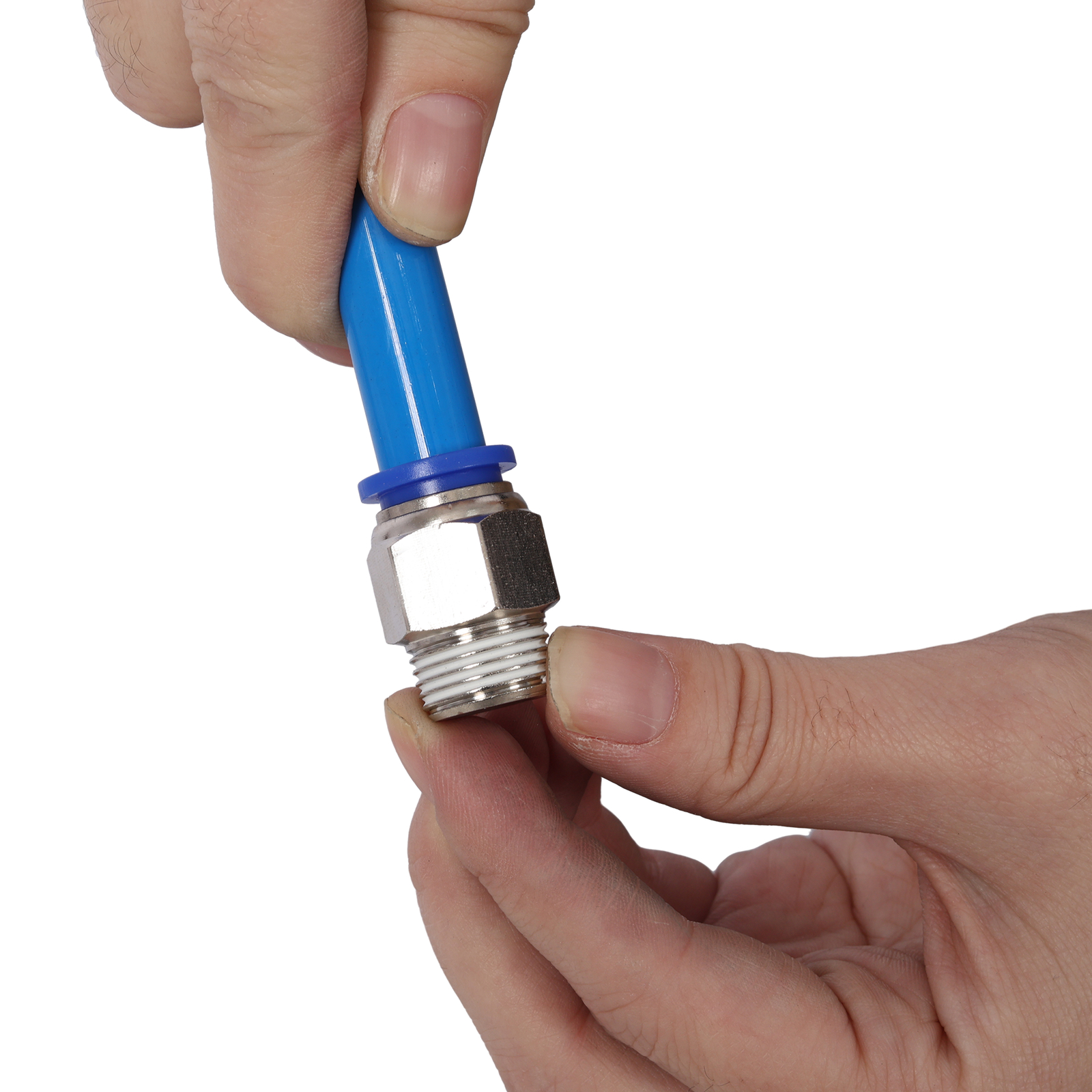 1/2 Inch OD×60 Feet PU Air Tube Kit Garage Air Compressor Accessories Kit Blue