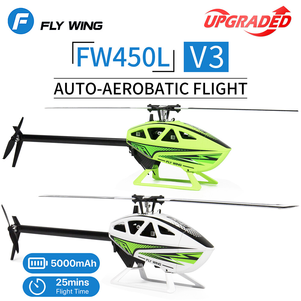 Fly Wing FW450L V3 6CH 3D GPS Automatic Return Hovering  Helicopter RTF US Plug