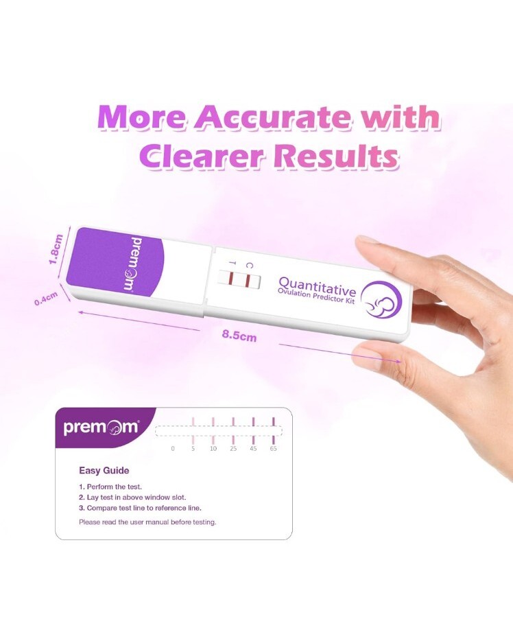 Premom/Ovulation Test/10 Dip Cards / 10 Urine Cups