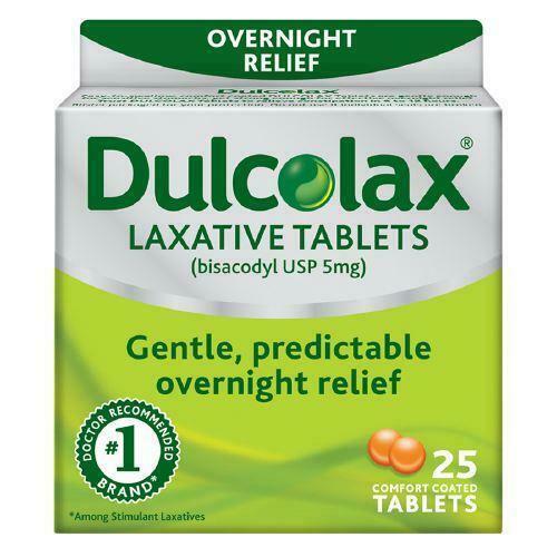 Dulcolax Stimulant Laxative Tablets, Gentle Constipation Relief 6 Ct.