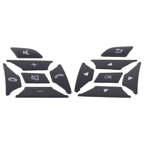 Car Steering Wheel Button Stickers Cover Interior Switch Button Decoration