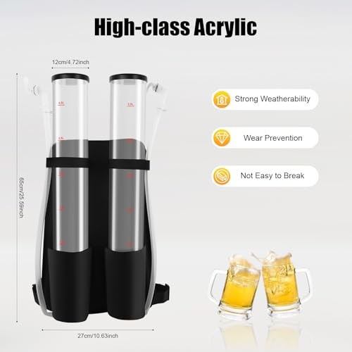 Portable Beer Dispenser, Dual Tank Backpack Drink Dispenser, Backpack Beer