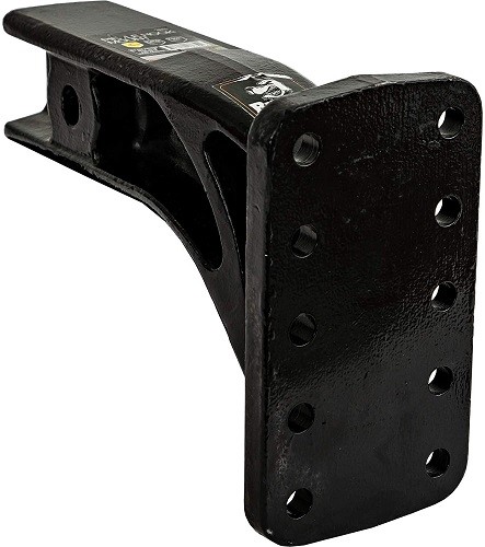 3 Inch Pintle Hook Mount - 4 Position, 10 Inch Solid Shank (PM3109)