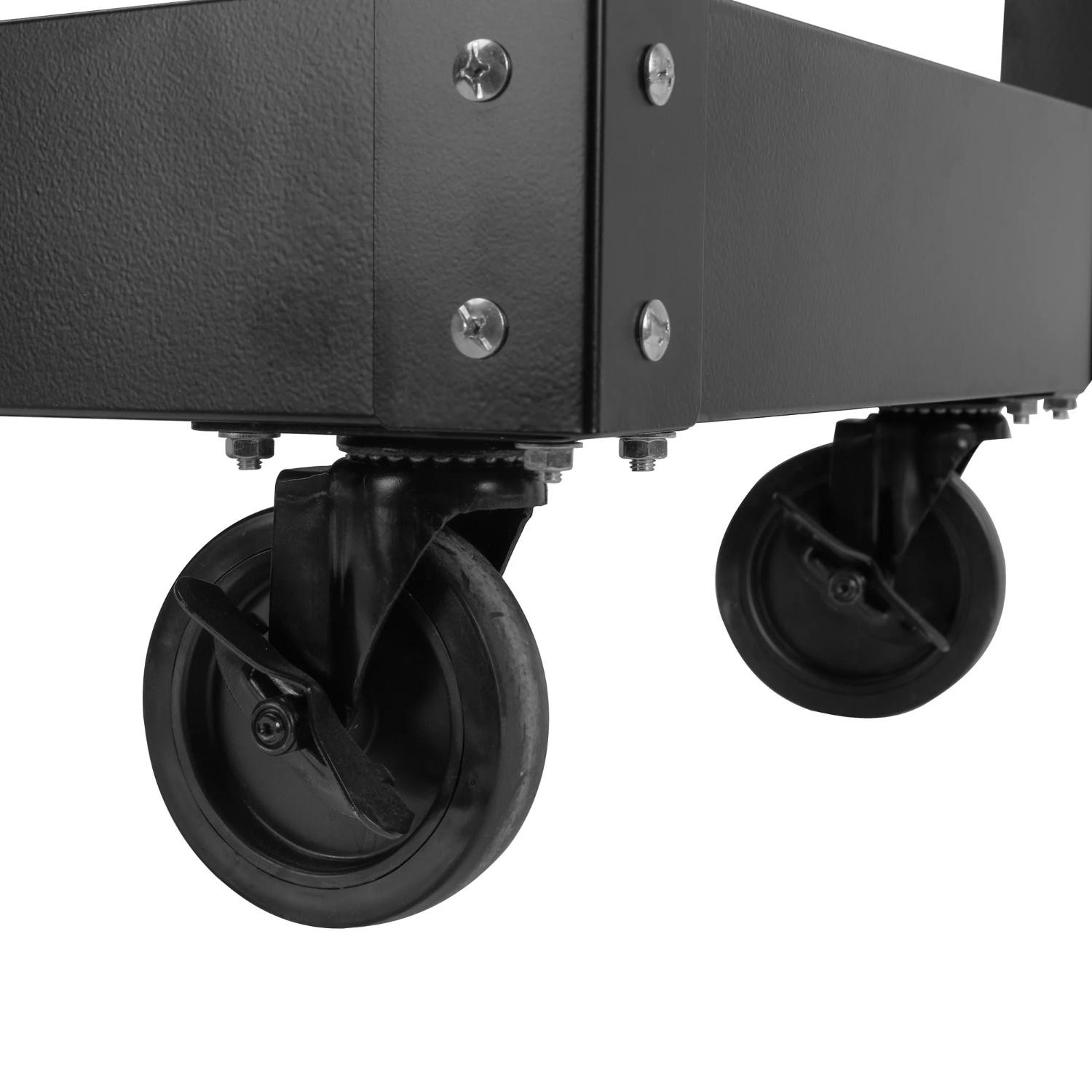 WORKPRO 32 Metal Rolling Utility Cart - Durable Steel Frame Spacious Top Surface