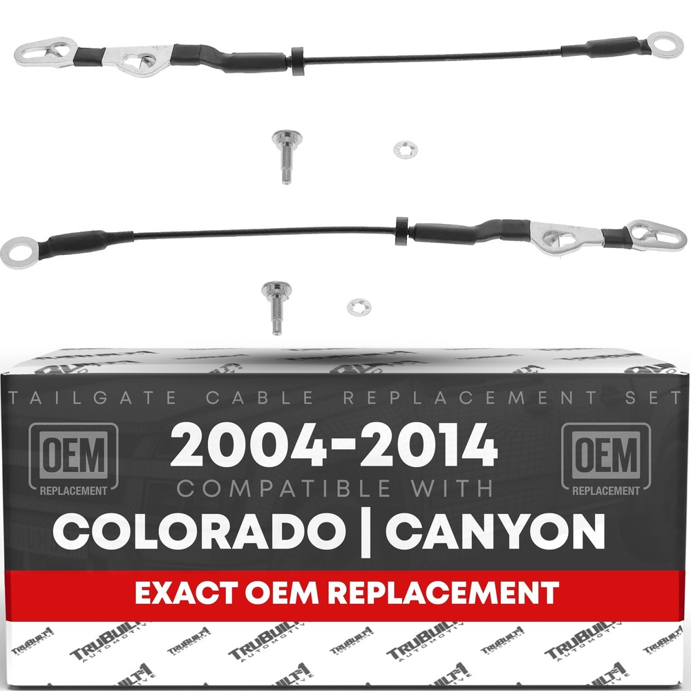 T1A Tailgate Cable Replacement Set- Rear Left & Right Side - Compatible with ...