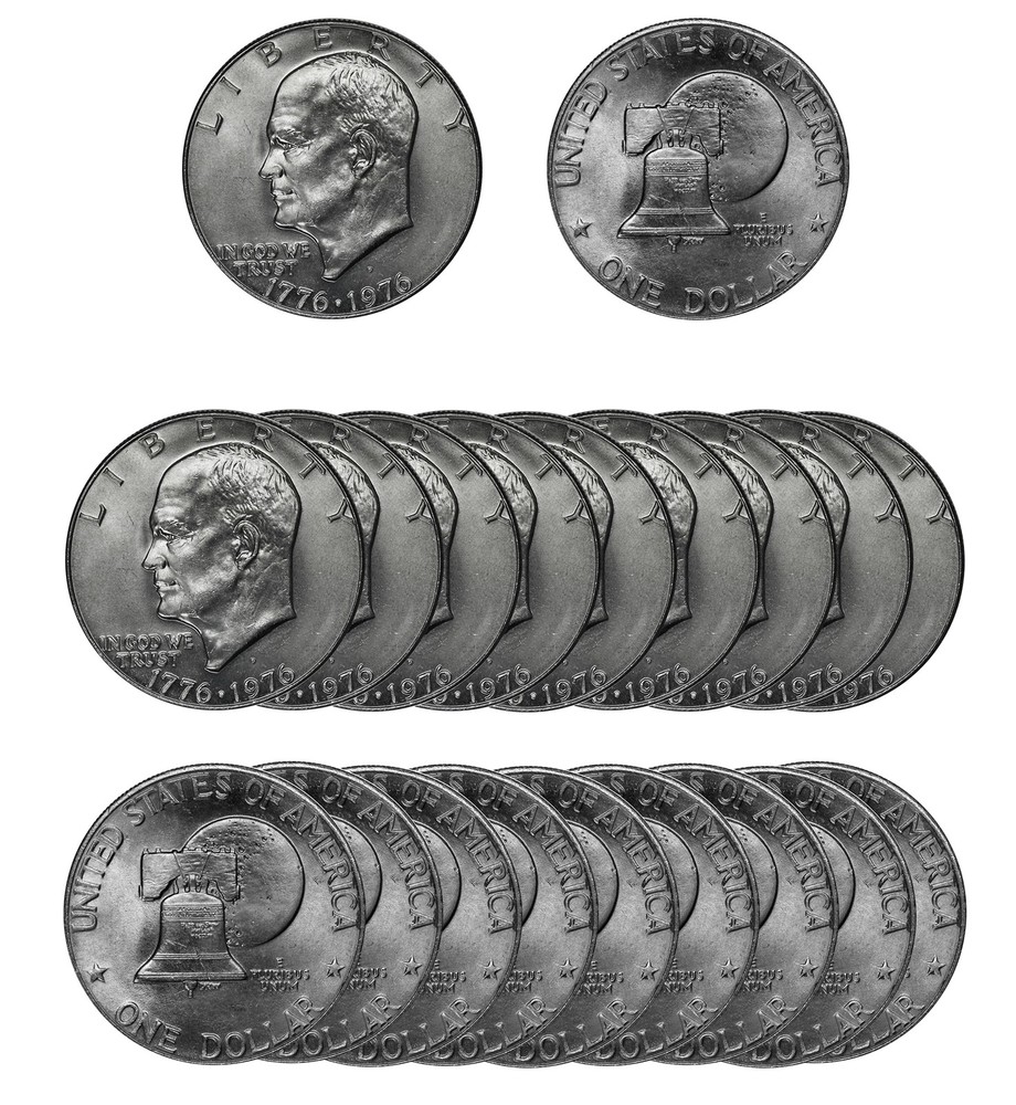 1976 -D Type 2 BU Roll Eisenhower Ike Dollar (20 pcs)