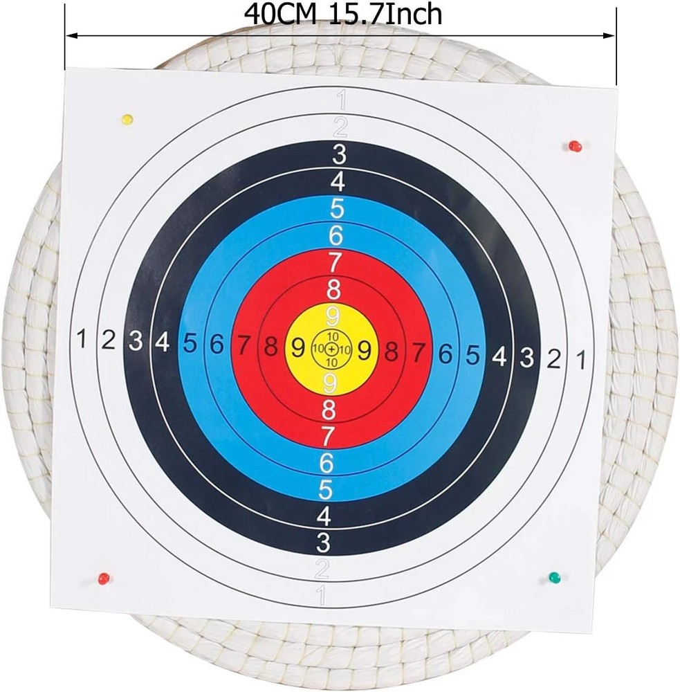 Handmade Solid Straw Round Archery Target Bow for Traditional Shooting