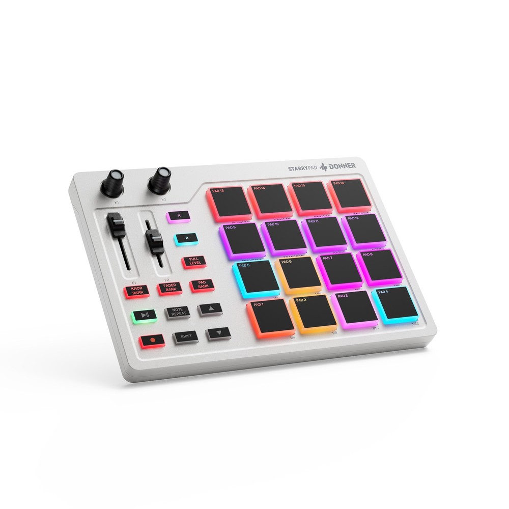 Donner STARRYPAD Professional MIDI Drum Machine 16 Beat Pads USB Controller
